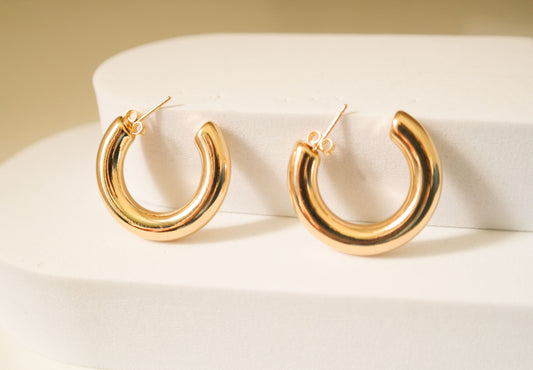 ARGOLA TUBE OURO