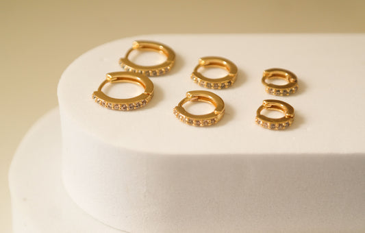 TRIO ARGOLA CRAVEJADA OURO